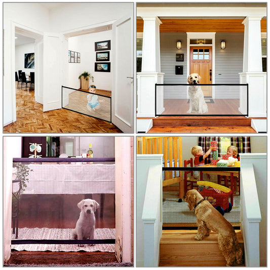 Puerta de seguridad para mascotas, perros, gatos y bebés