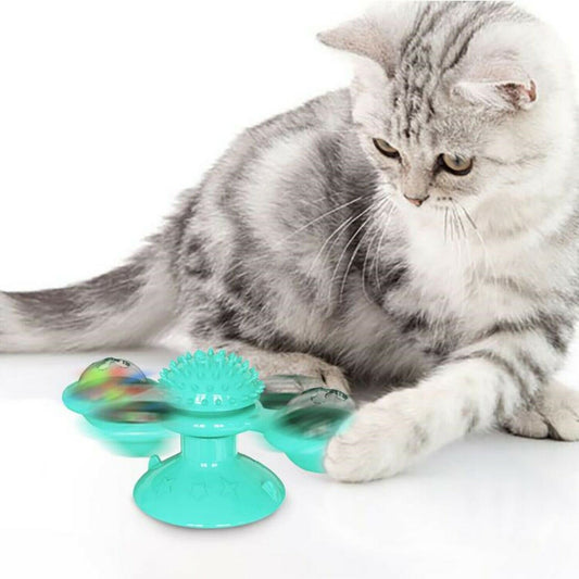 Juguete de ejercicio giratorio inteligente para gatitos.
